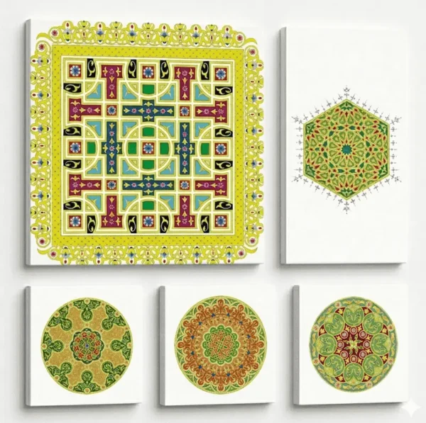 Tableaux Inspirés de l’Ornement Marocain Authentique